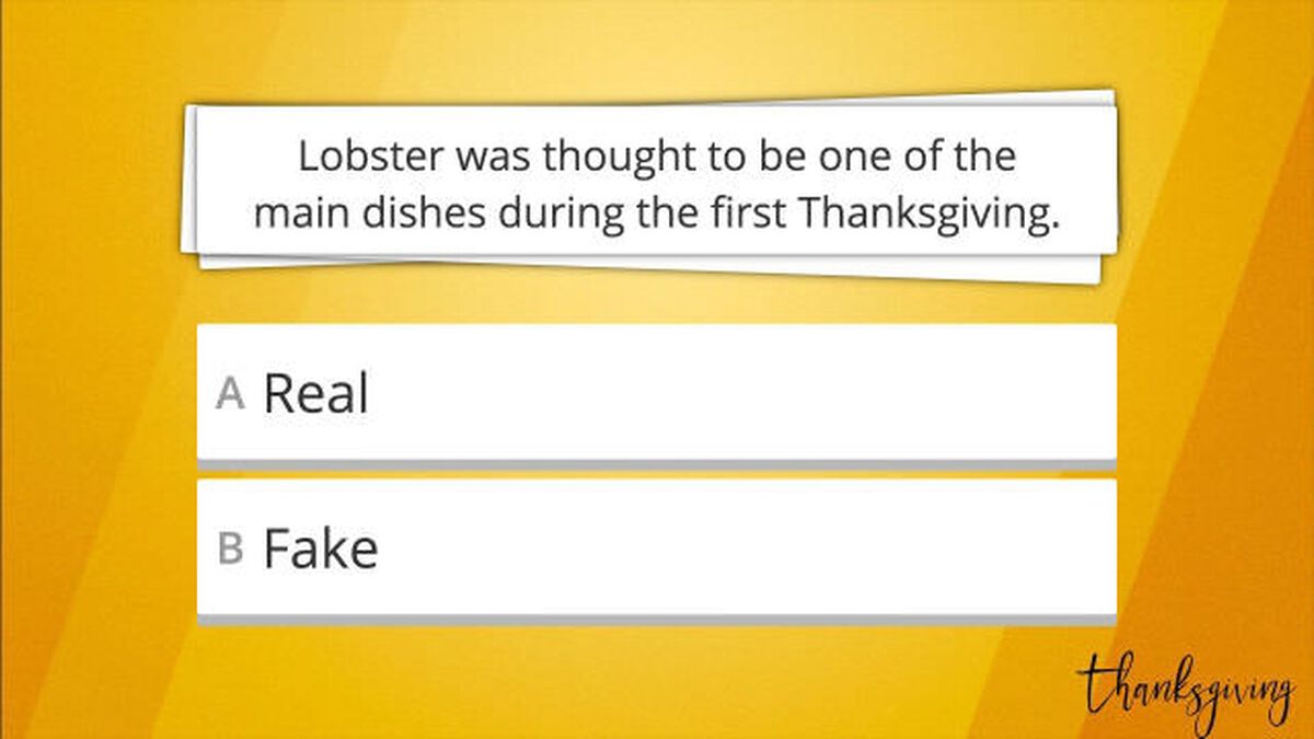 Real or Fake Thanksgiving Edition: Volume 2 image number null