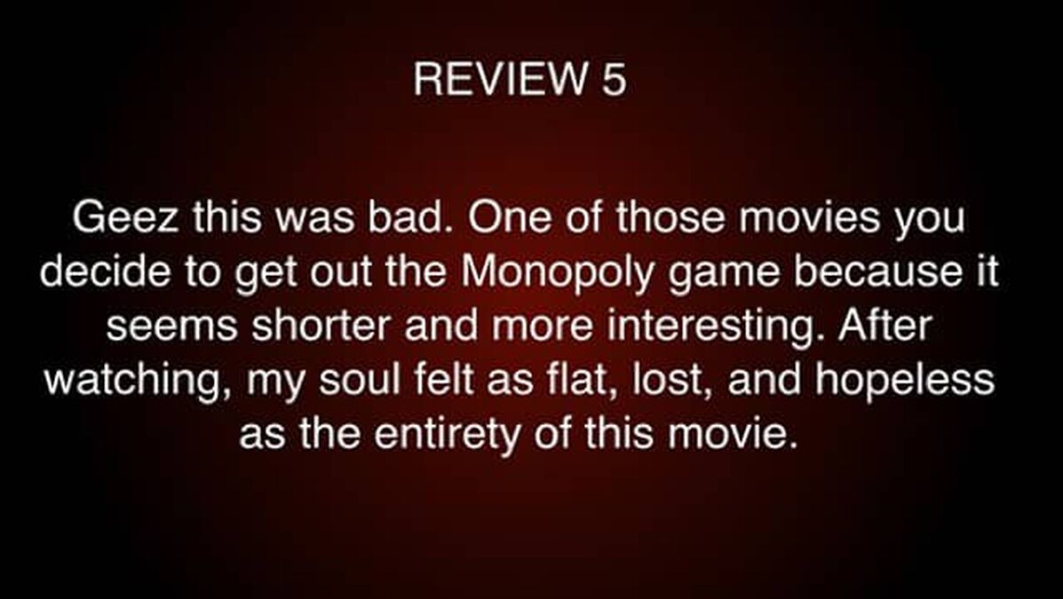 One Star Movie Reviews - Blockbuster Edition image number null