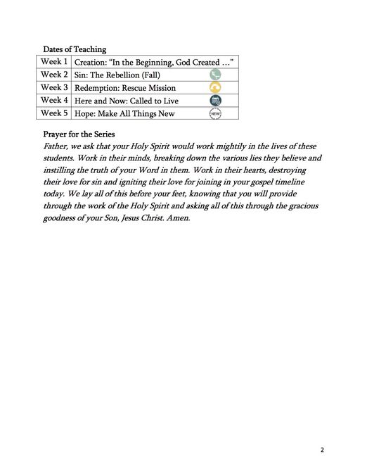 Gospel Timeline 5-week Small Group Series image number null
