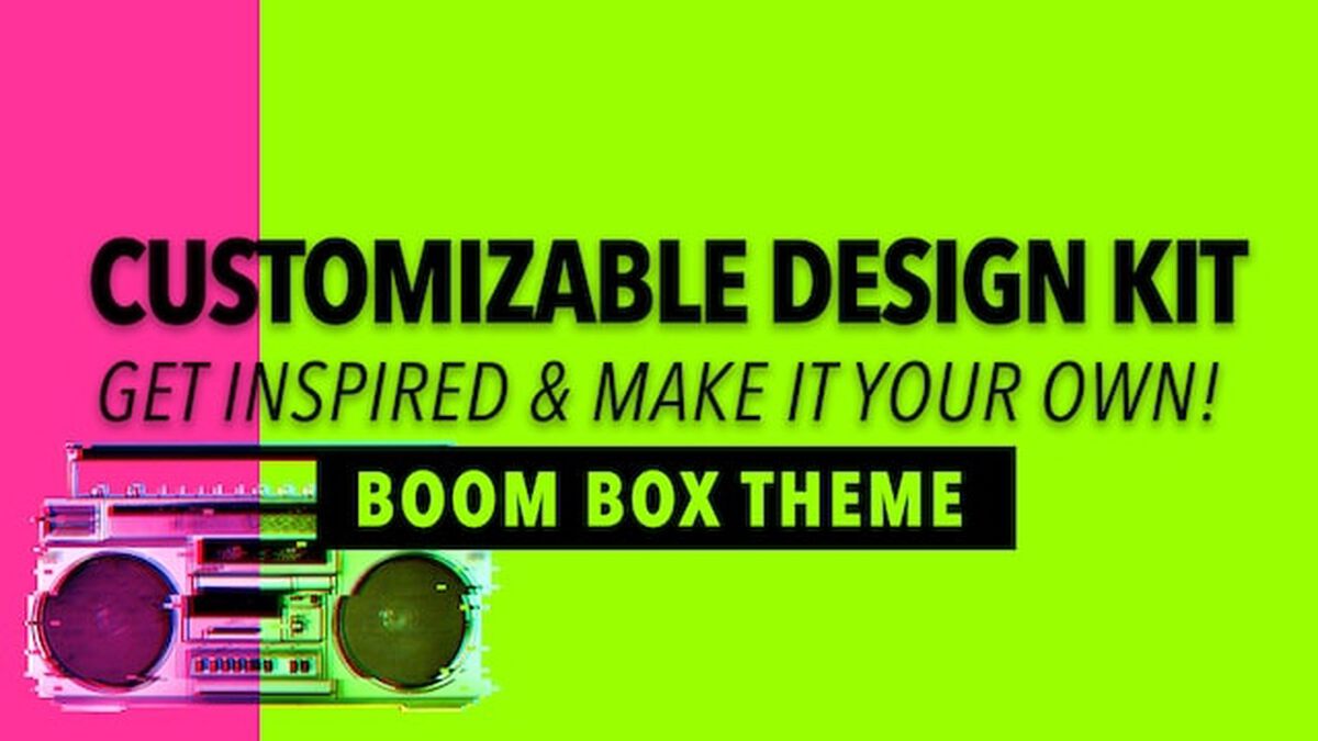 Customizable Design Kit: Boombox Theme image number null