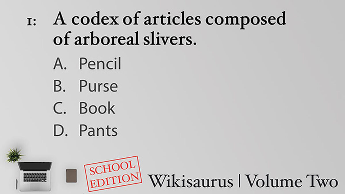 Wikisaurus, Volume Two – School Edition image number null