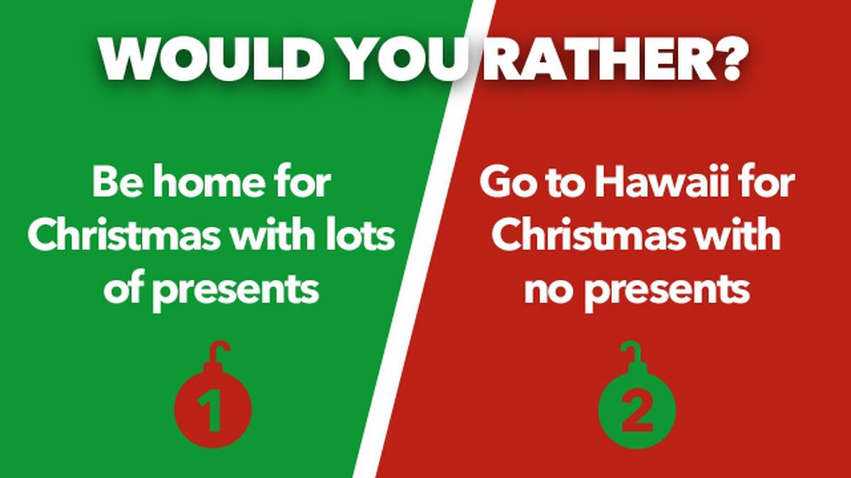 Would You Rather Holly Jolly Edition image number null
