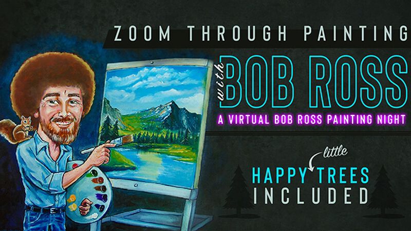 Zoom Through Painting with Bob Ross