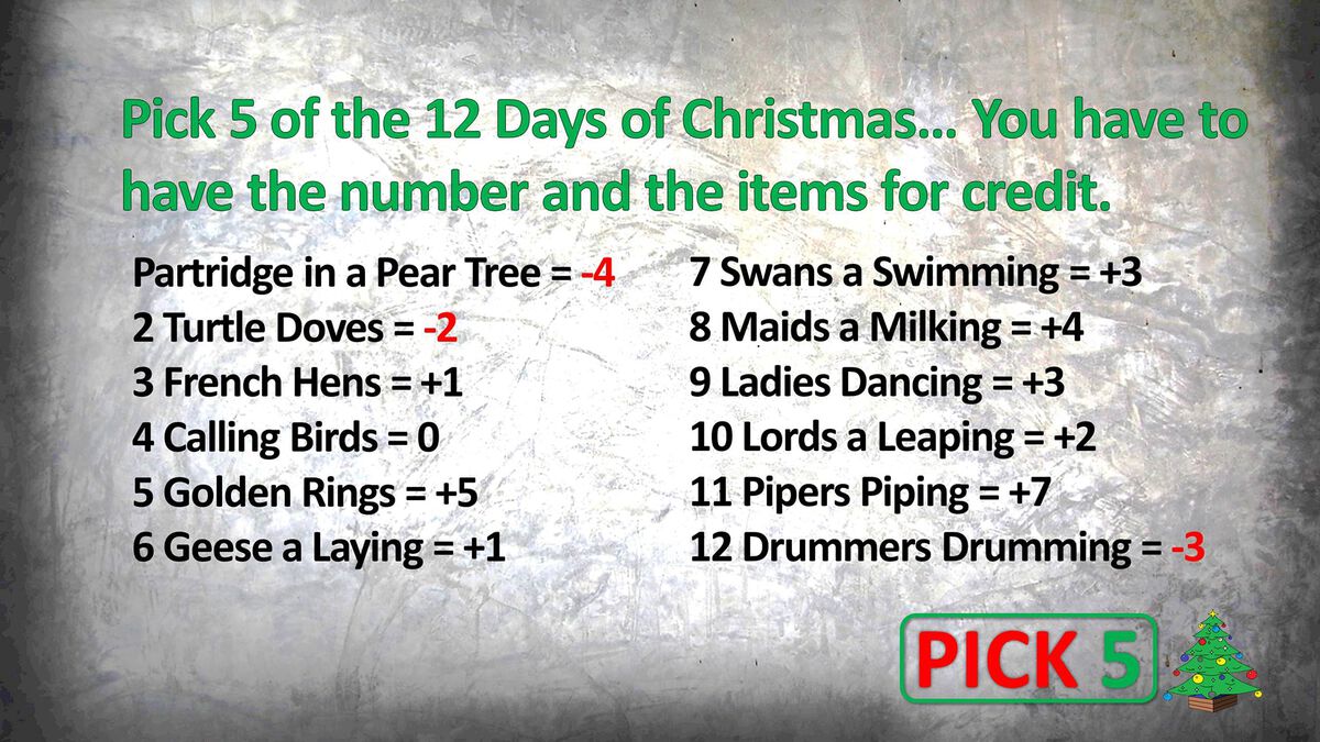 Pick 5: Christmas Edition image number null
