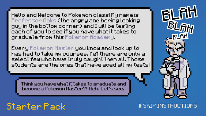 Pixelated Pokemon Game