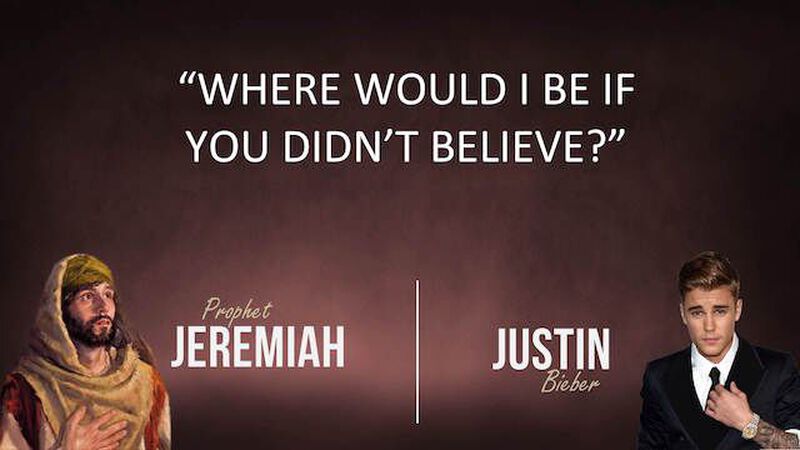 Jeremiah or Justin? Youth Group Game