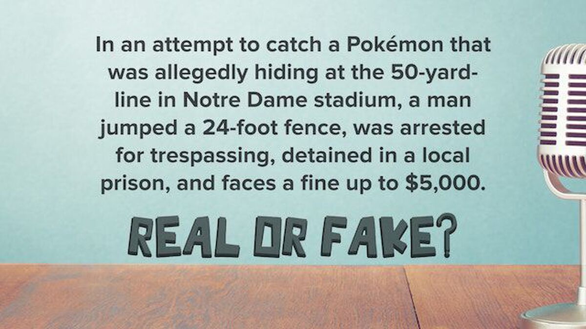 Pokémon in the News: Real or Fake? image number null