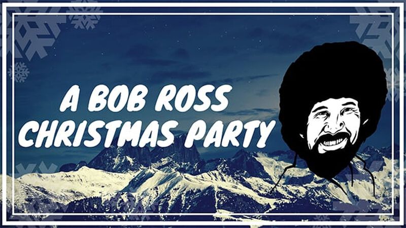 A Bob Ross Christmas Party Package