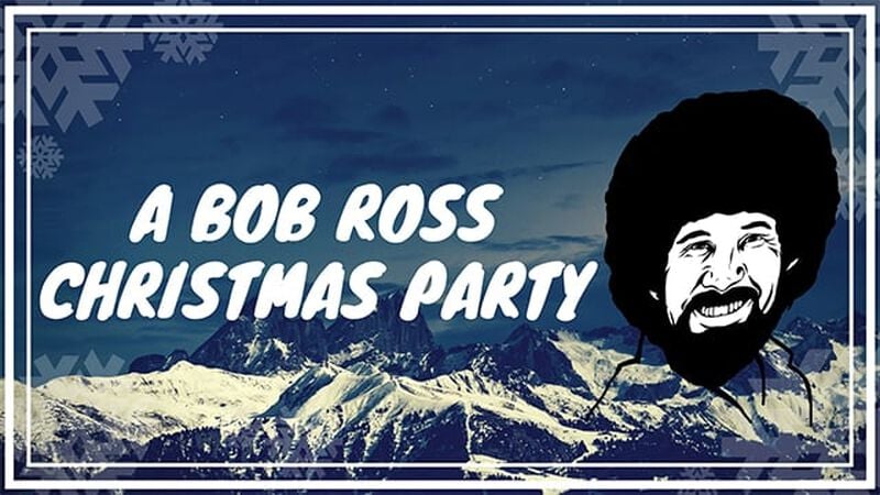 A Bob Ross Christmas Party Package