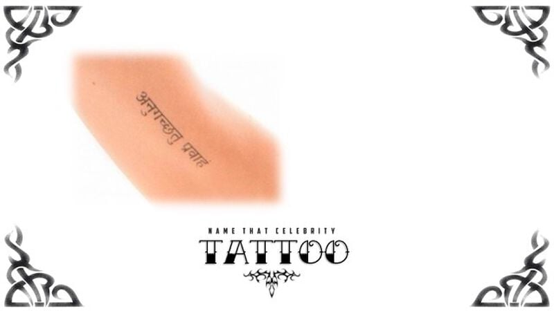 Name That Celebrity Tattoo Game