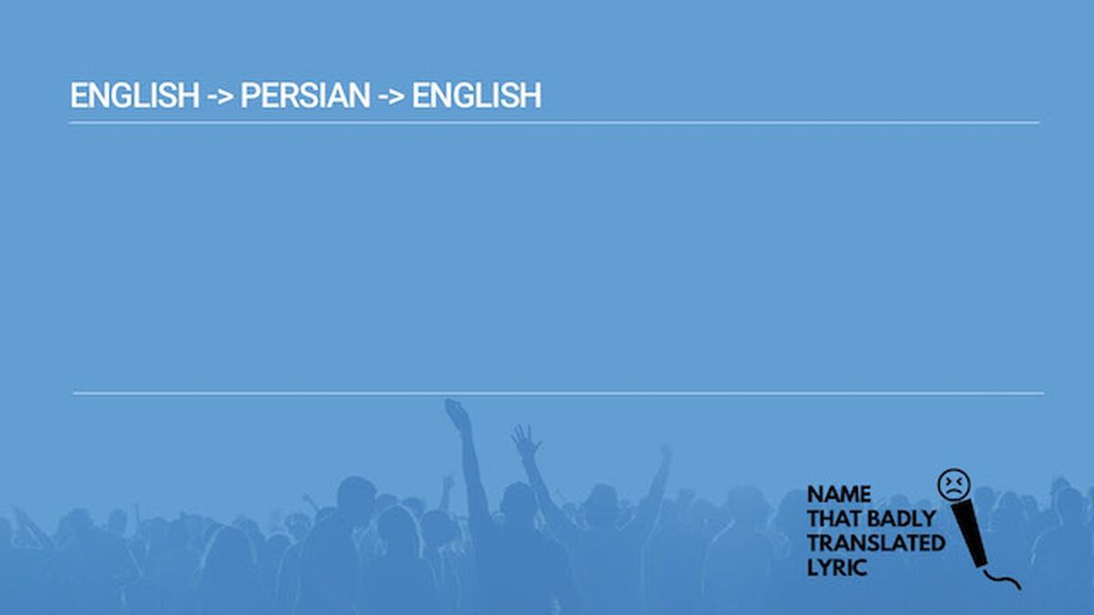 Name That Badly Translated Lyric image number null