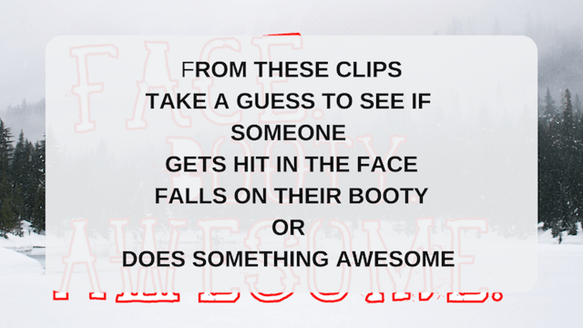 Face Booty Awesome: Winter Edition image number null