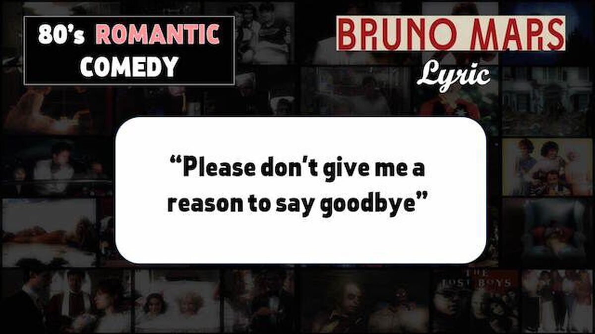 80's Romantic Comedy or Bruno Mars Lyric 2 image number null