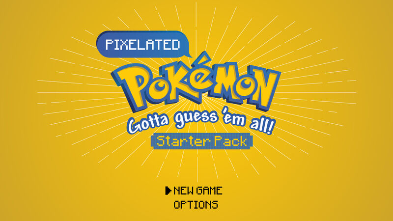 Pixelated Pokemon Game