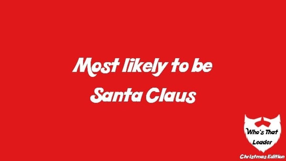 Who's That Leader Christmas Edition image number null