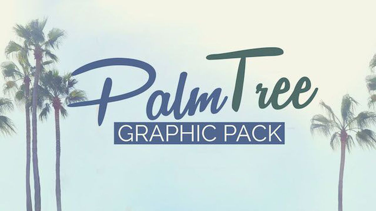 Palm Tree Graphic Pack image number null