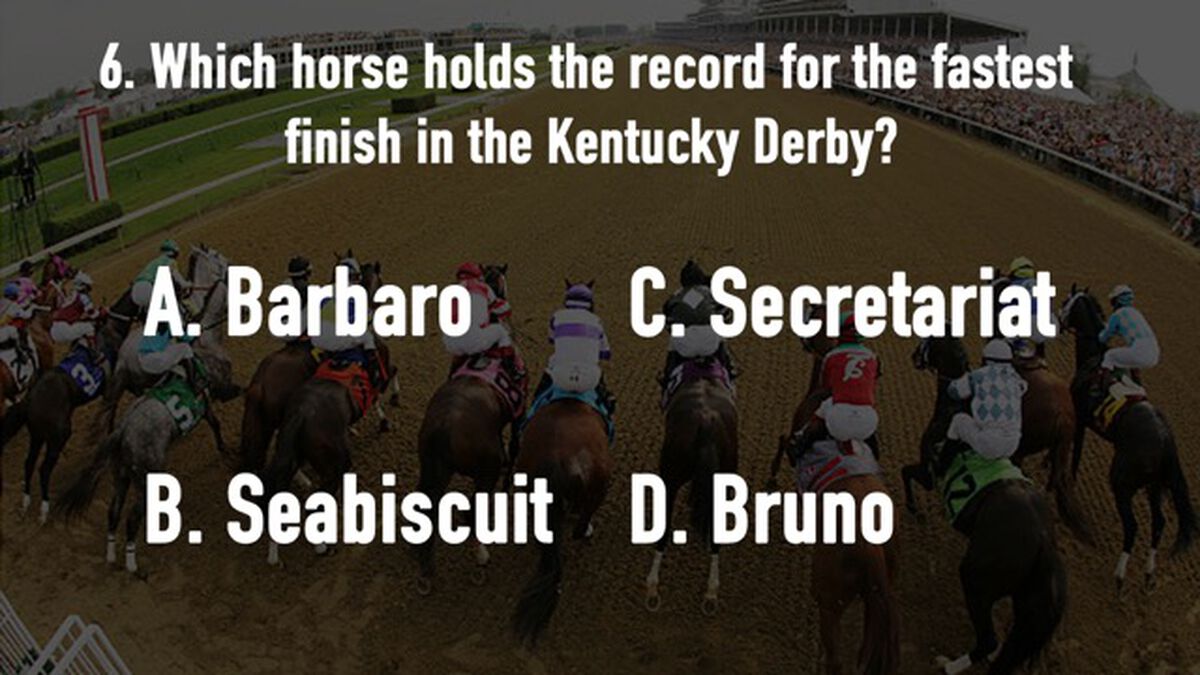 Kentucky Derby Trivia image number null