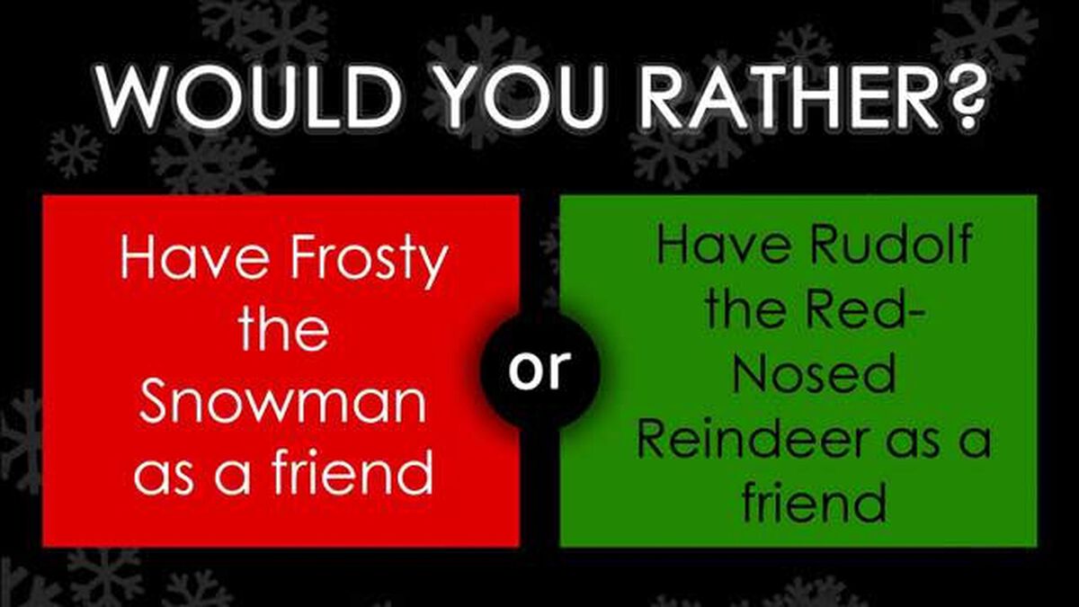 Would You Rather Icebreaker Christmas Edition image number null