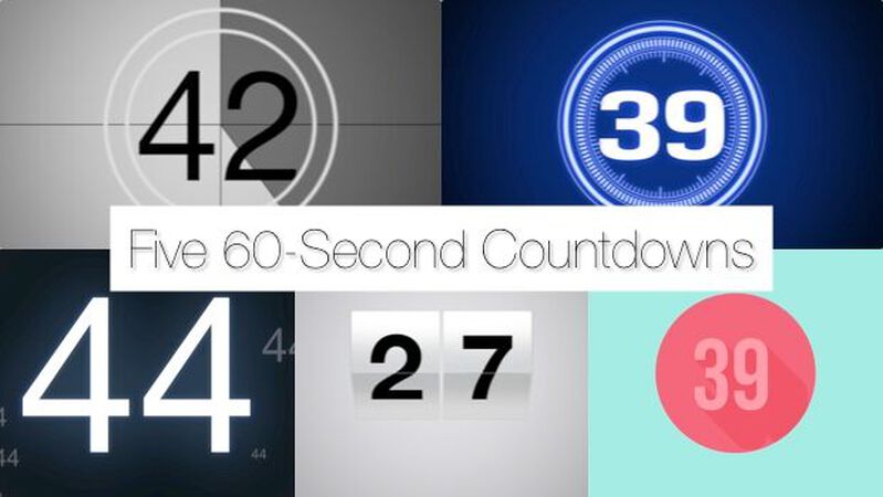 Five 60-Second Countdown Videos