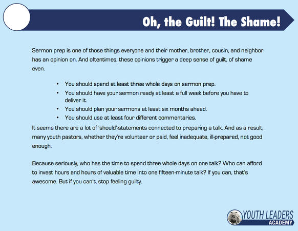 10 Steps to Preparing a Killer Youth Talk