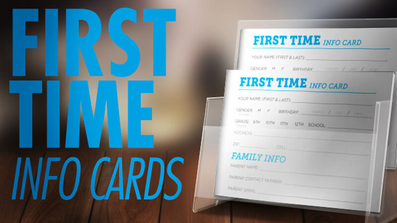 First Time Info Cards