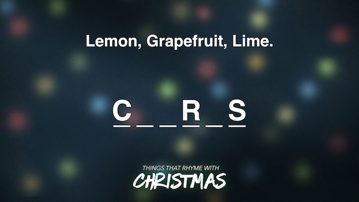 Rhyme with christmas hot sale