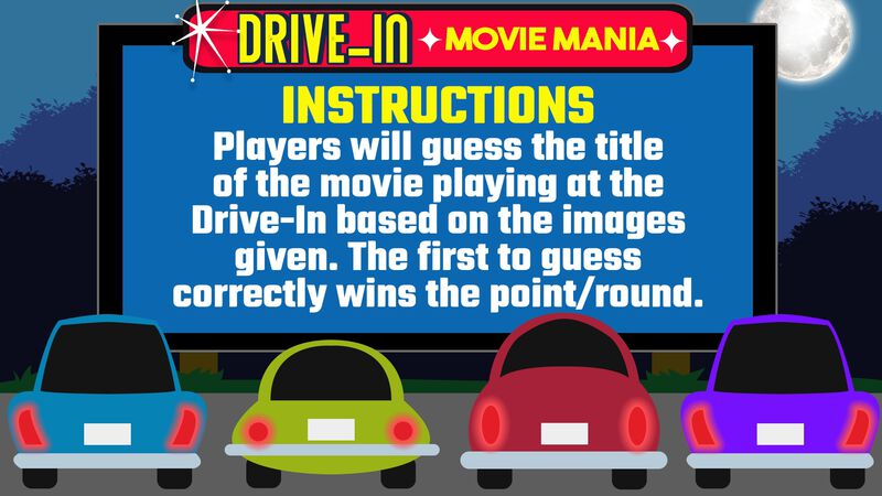 Drive-In Movie Mania Game