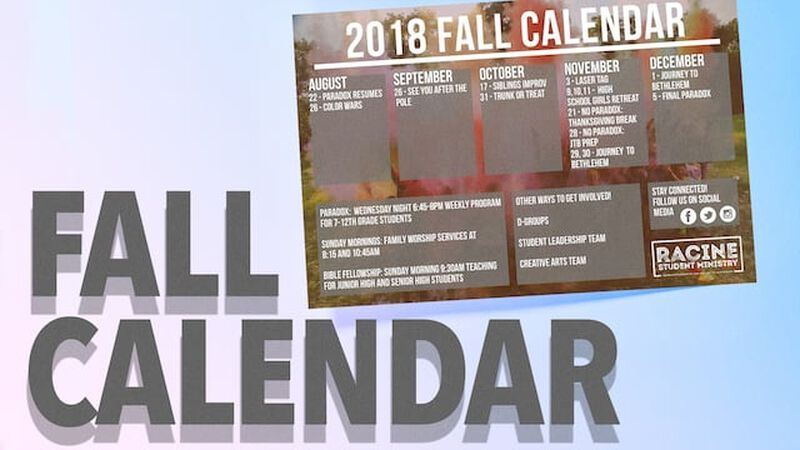 Fall Calendar