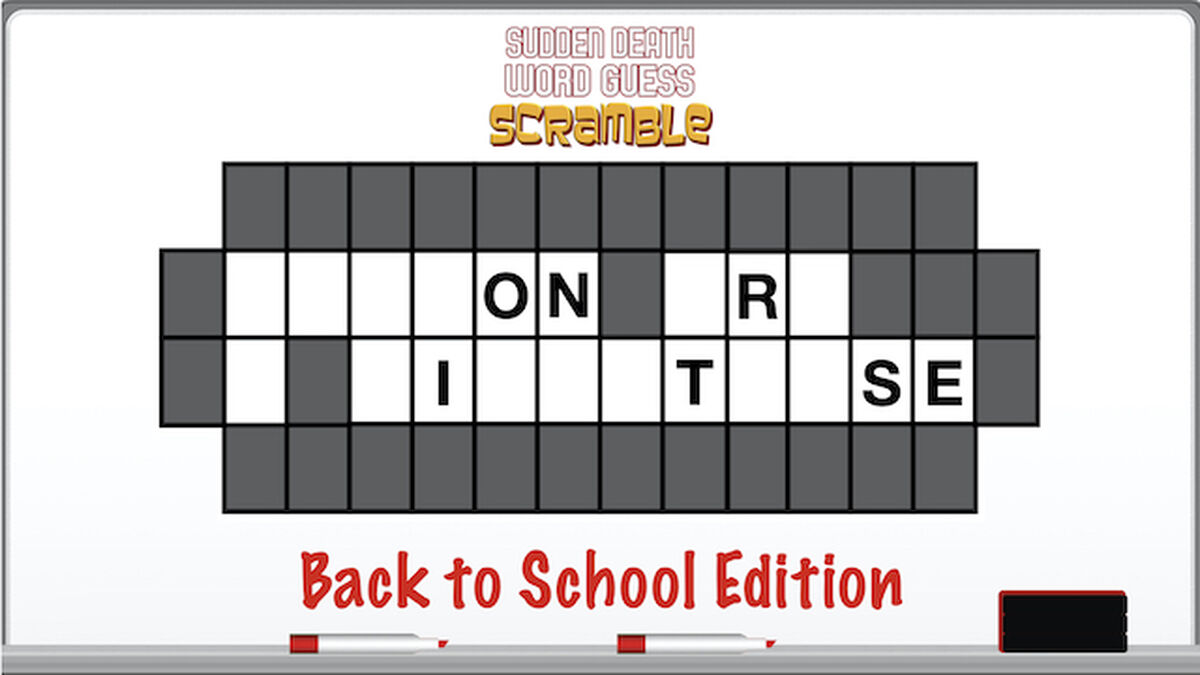 Sudden Death Word Guess Scramble Back to School Edition image number null