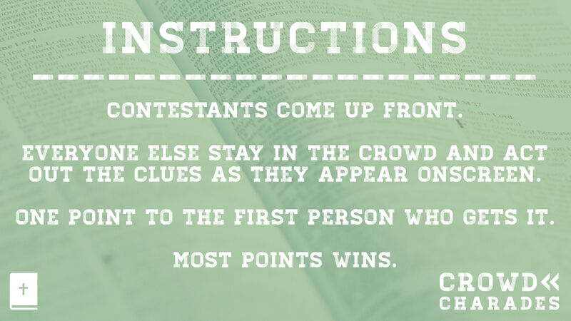 Crowd Charades Old Testament Edition