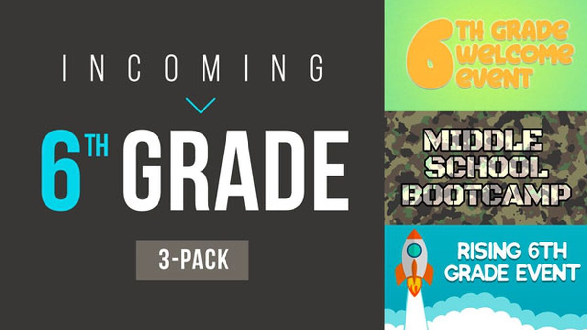 Incoming 6th Grade Bundle image number null