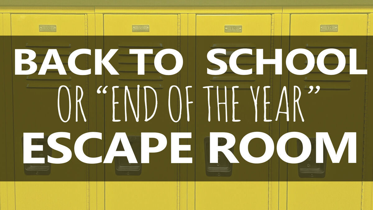 Back to School / End of the Year "Escape Room" image number null