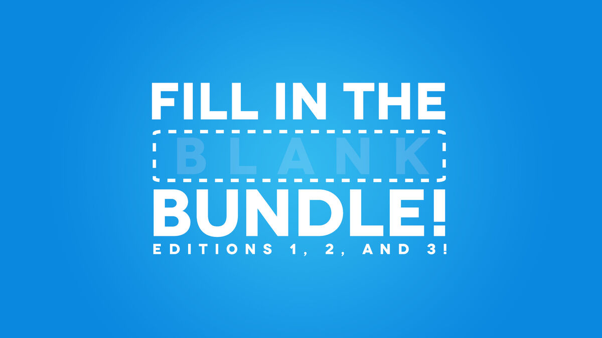 Fill in the Blank Bundle  image number null
