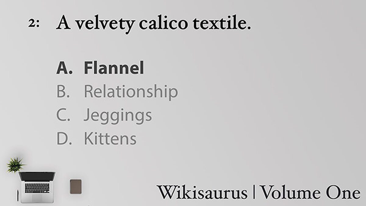 Wikisaurus, Volume One image number null