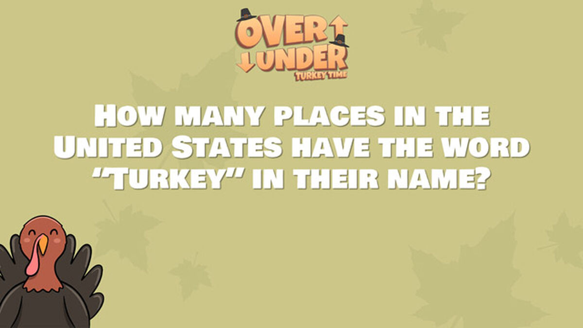 Over Under Turkey Time Thanksgiving Games Download Youth Ministry