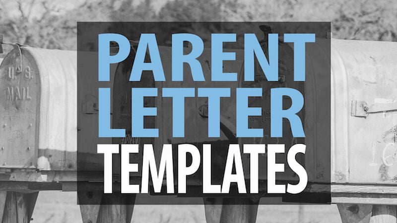 Parent Letter Templates