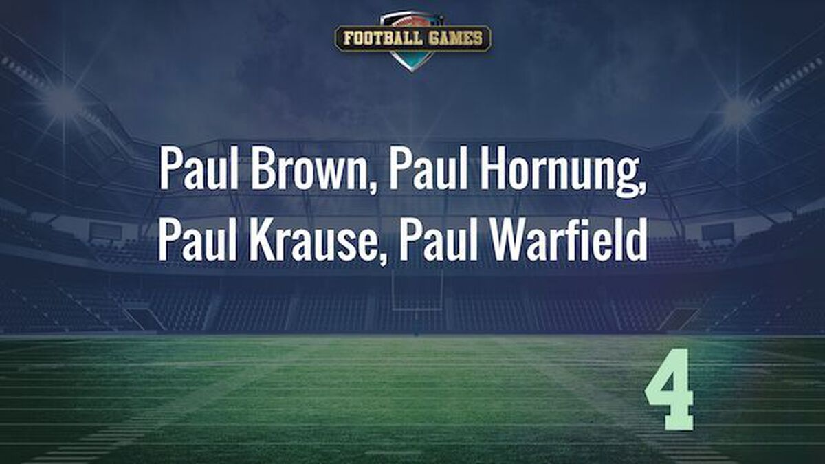 Biblical Names & Football Greats image number null