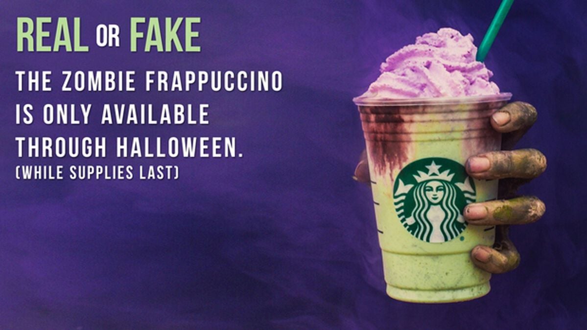 REAL OR FAKE: Zombie Frappuccino Edition image number null