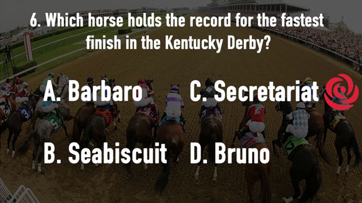 Kentucky Derby Trivia image number null