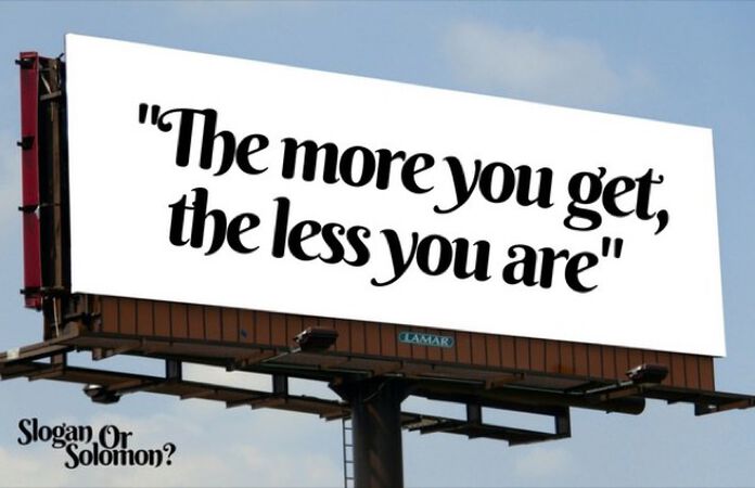 Slogan or Solomon?