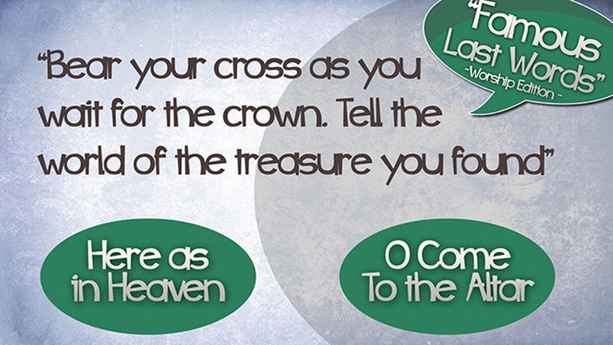 Famous Last Words: Worship Edition image number null