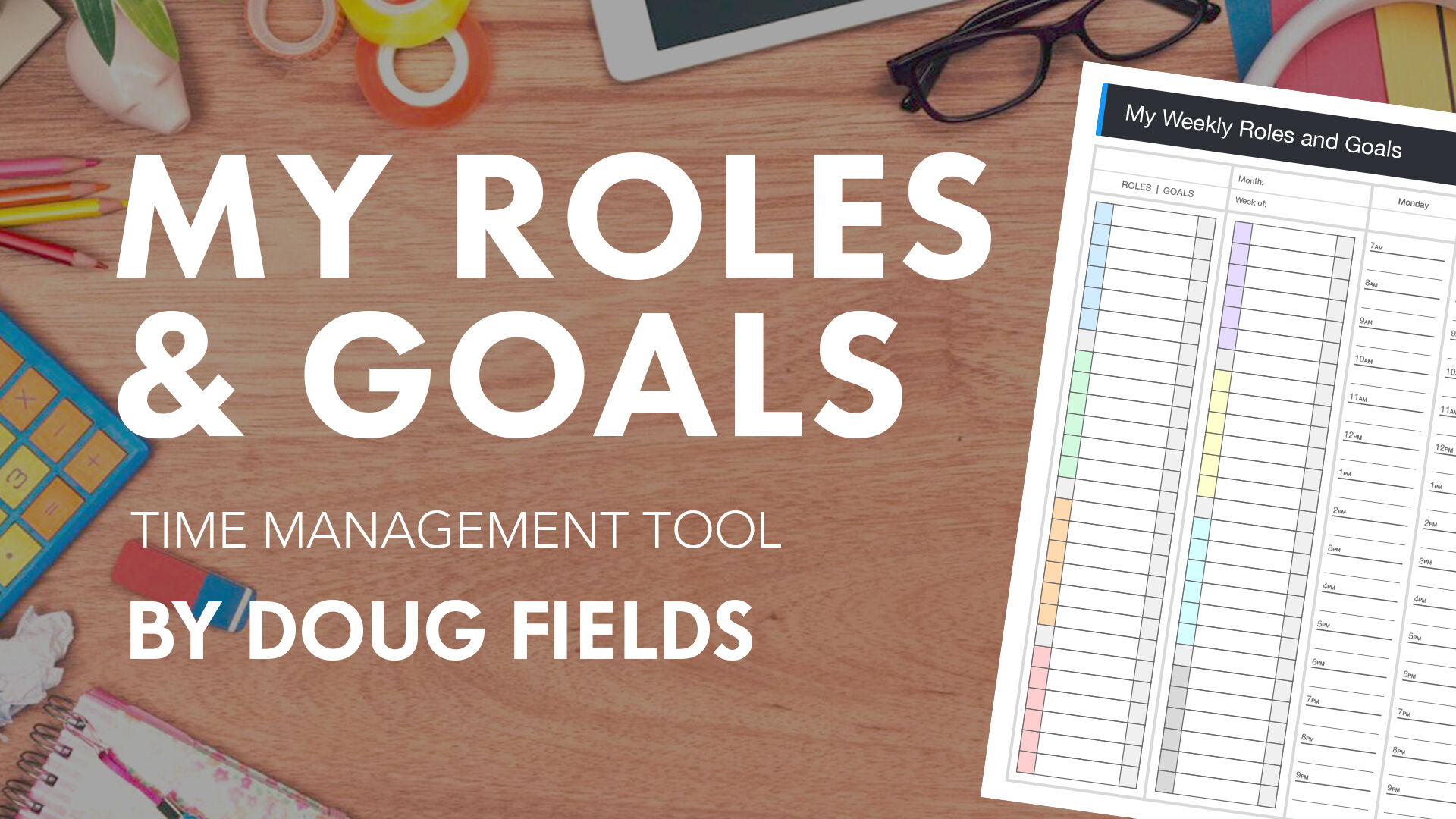 Time Management Tool by Doug Fields Admin Tools Download Youth Ministry