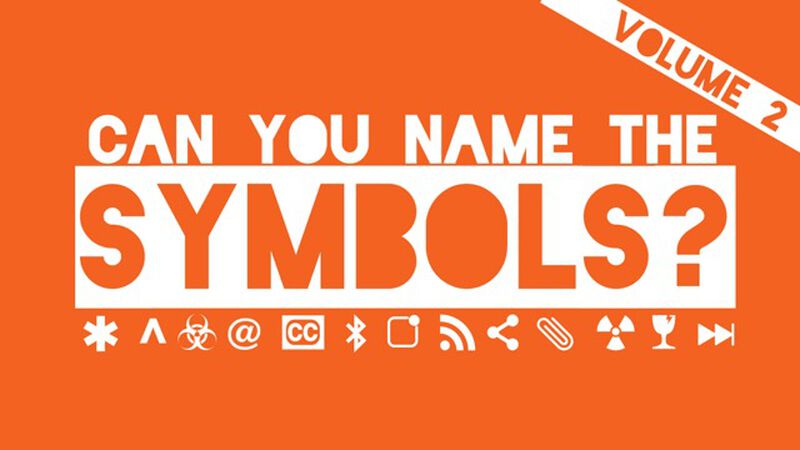 Can You Name The Symbols? Volume 2