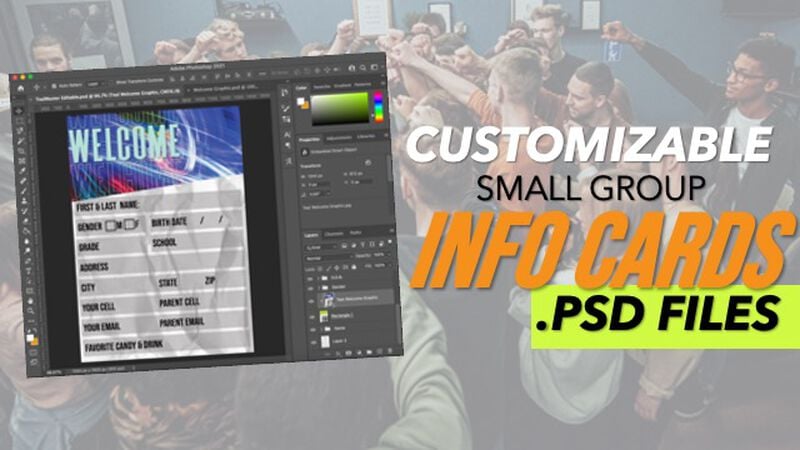 Customizable Small Group Info Cards