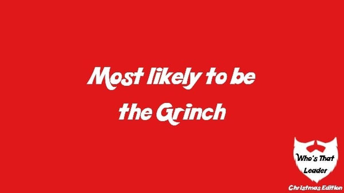 Who's That Leader Christmas Edition image number null