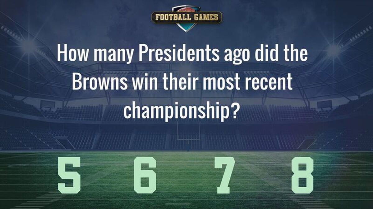 The Last Time the Cleveland Browns Won... image number null