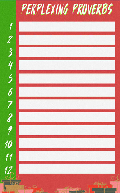 Perplexing Proverbs: Christmas Edition image number null
