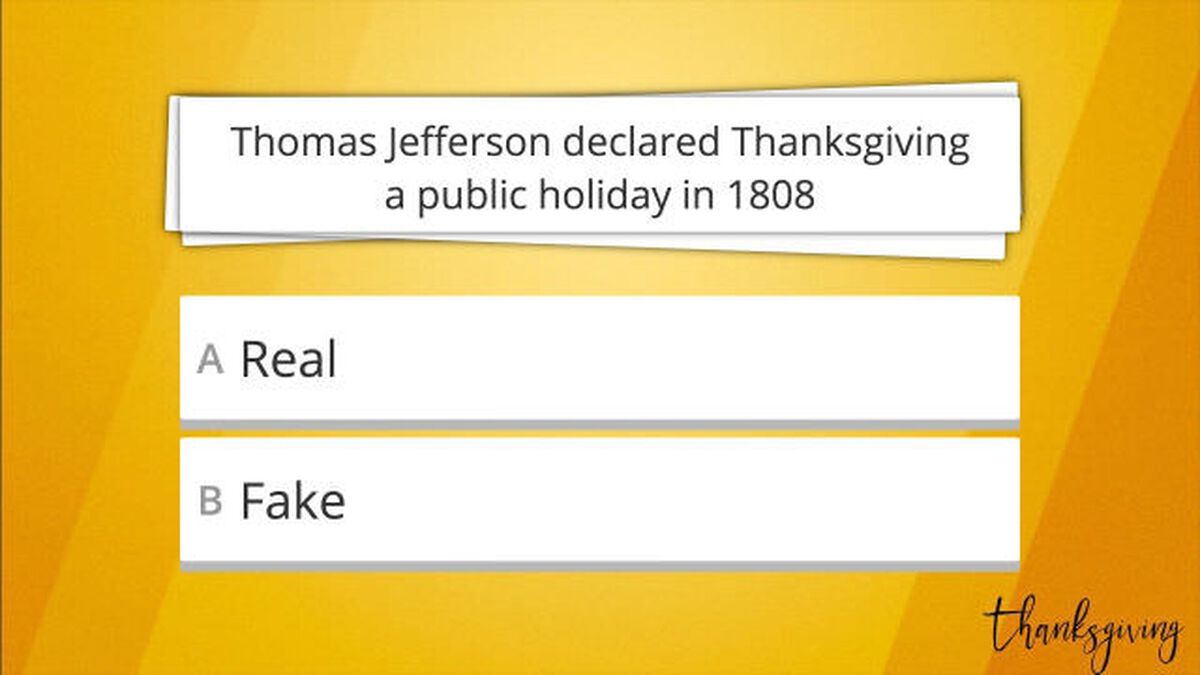 Real or Fake Thanksgiving Edition: Volume 2 image number null
