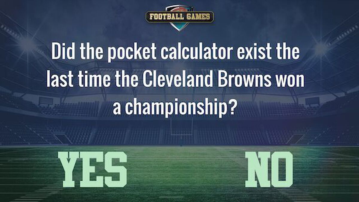 The Last Time the Cleveland Browns Won... image number null