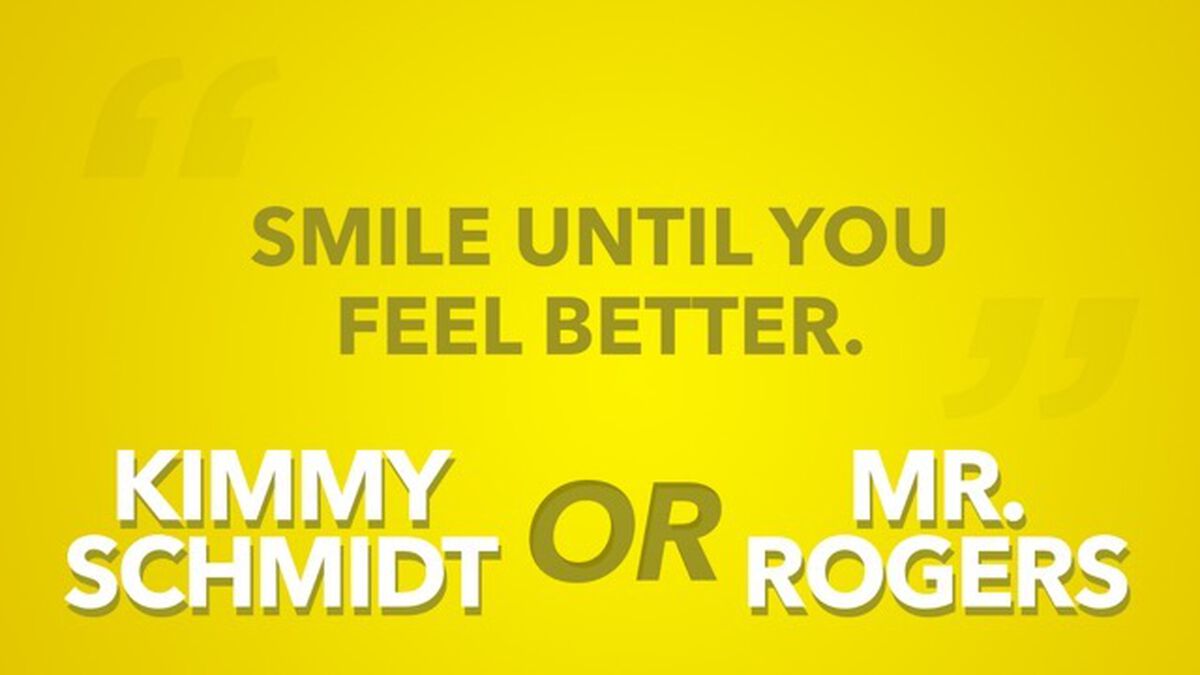 Kimmy Schmidt or Mister Rogers image number null